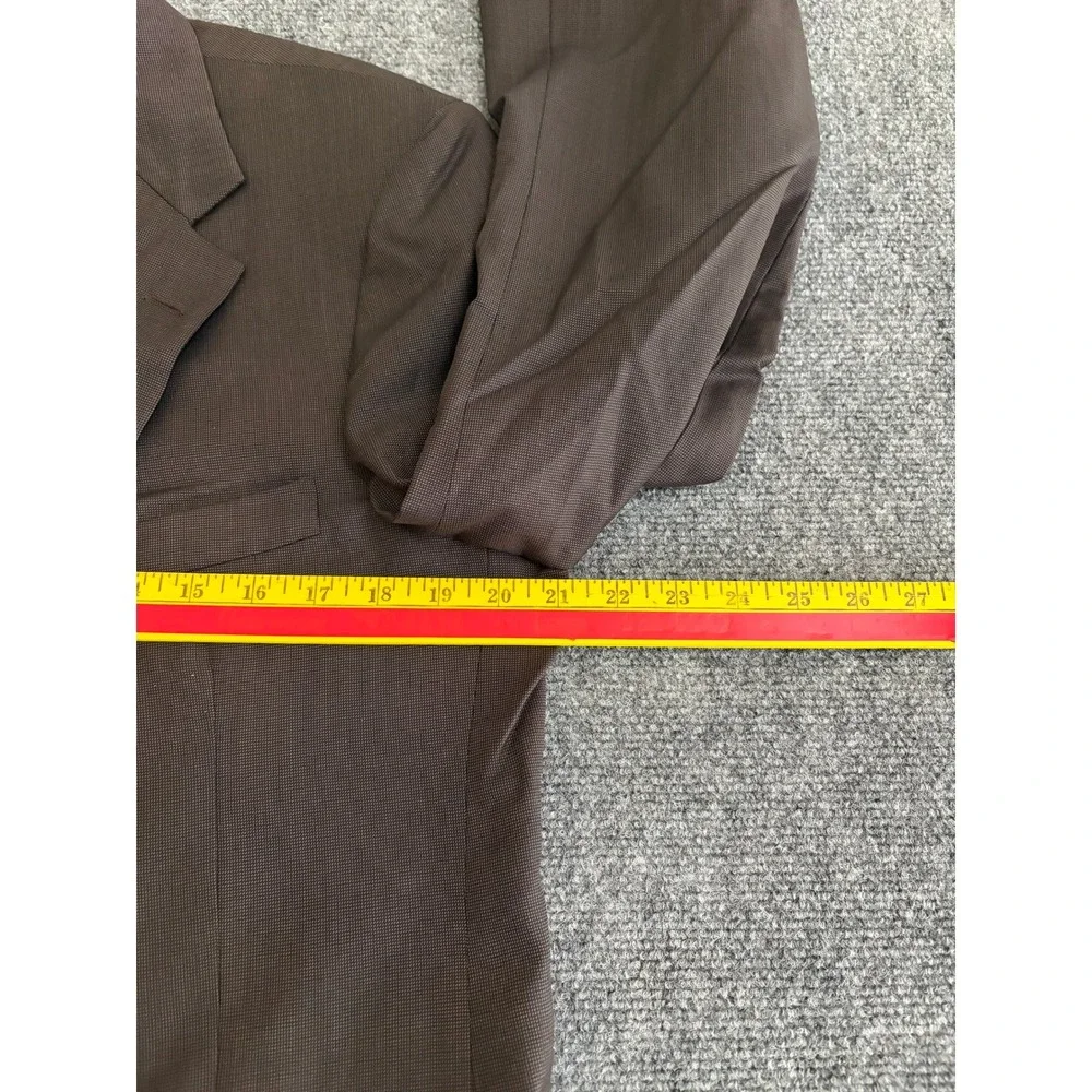 Brooks Brothers Mens 40 Reg Wool Blazer Sport Coat Dark Brown 2 Button USA Made